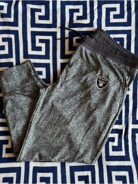 Fanatics Gray Heather Raiders Jogger Sweatpants